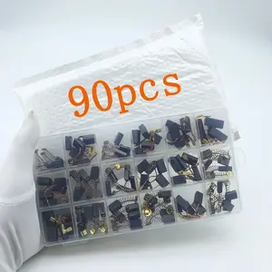 motor carbon brushes, 18 sizes for replacement of power tools, suitable for impact drills, circular saws, angle grinders -- perfect choice!