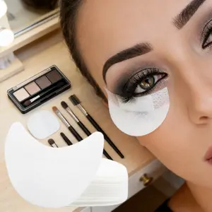50pcs disposable eyeliner protective films, eyeshadow protective films, eye makeup protective patches, makeup protection stickers, eyelash extension protective stickers