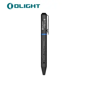OLIGHT O'Pen Mini 2 Ballpoint Pen, Replaceable EDC Black Ink Pen and Pencil Tip 2-in-1 Bolt Action Pens, Smooth Writing Pens for Office, Writing