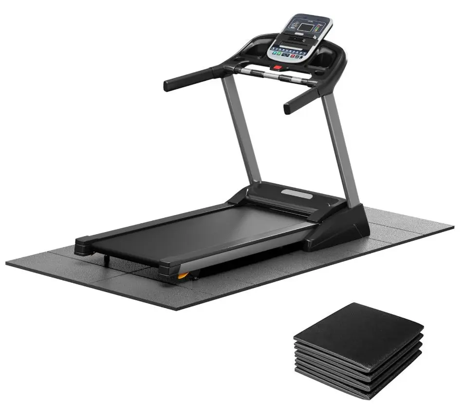 Stepwaver Treadmill Mat for Hardwood Floor Carpet, 79" × 39.4" | 4/5/6mm Thick Extra Large Non-slip Exercise Equipment Mat, Mat for Under Treadmill & Indoor Bike on Carpet,Treadmills for home