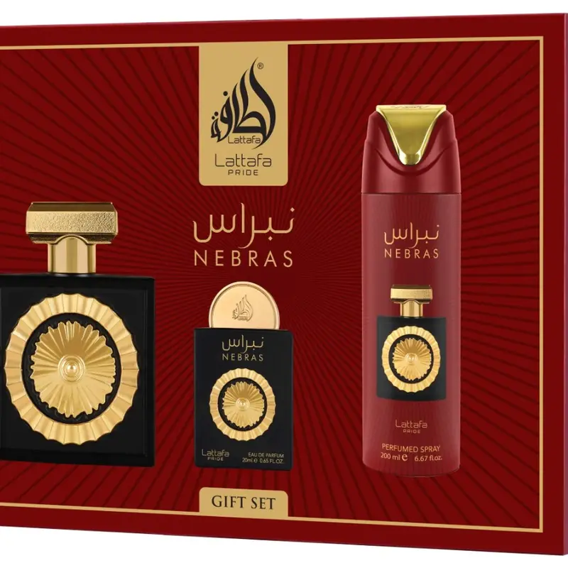 Lattafa Nebras Multi-Pack Fragrance Set - Gourmand, Bold Elegant, Captivating Scents with Floral Fruity Woody Blend and Berry Opening, Gourmand Fragrance, Bold Elegant Fragrance