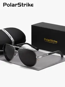 Unisex Fashionable All-match Polarized Sun Protective Sunglasses, Trendy Casual Flat Top Frame Sunglasses for Everyday Use, Fashion Accessories for Outdoor Activities, Fashionable Frames Sunglasses