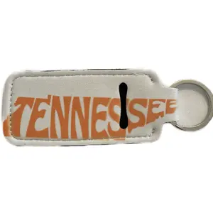 Tennessee Print Chapstick Holder with Orange and Black Design