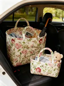 Car Interior Storage Basket, Clothing Book Work Supplies Home Organizer Bag, Space Saving Multi-Purpose Car Accessory, Boujee Car Accessories, Girly Car Accessories