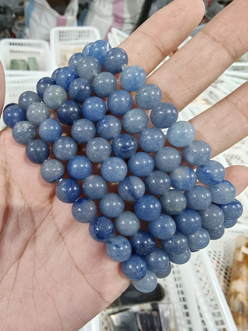 Cristy(21176)gc.Blue aventurine bracelet $30 for 20pcs