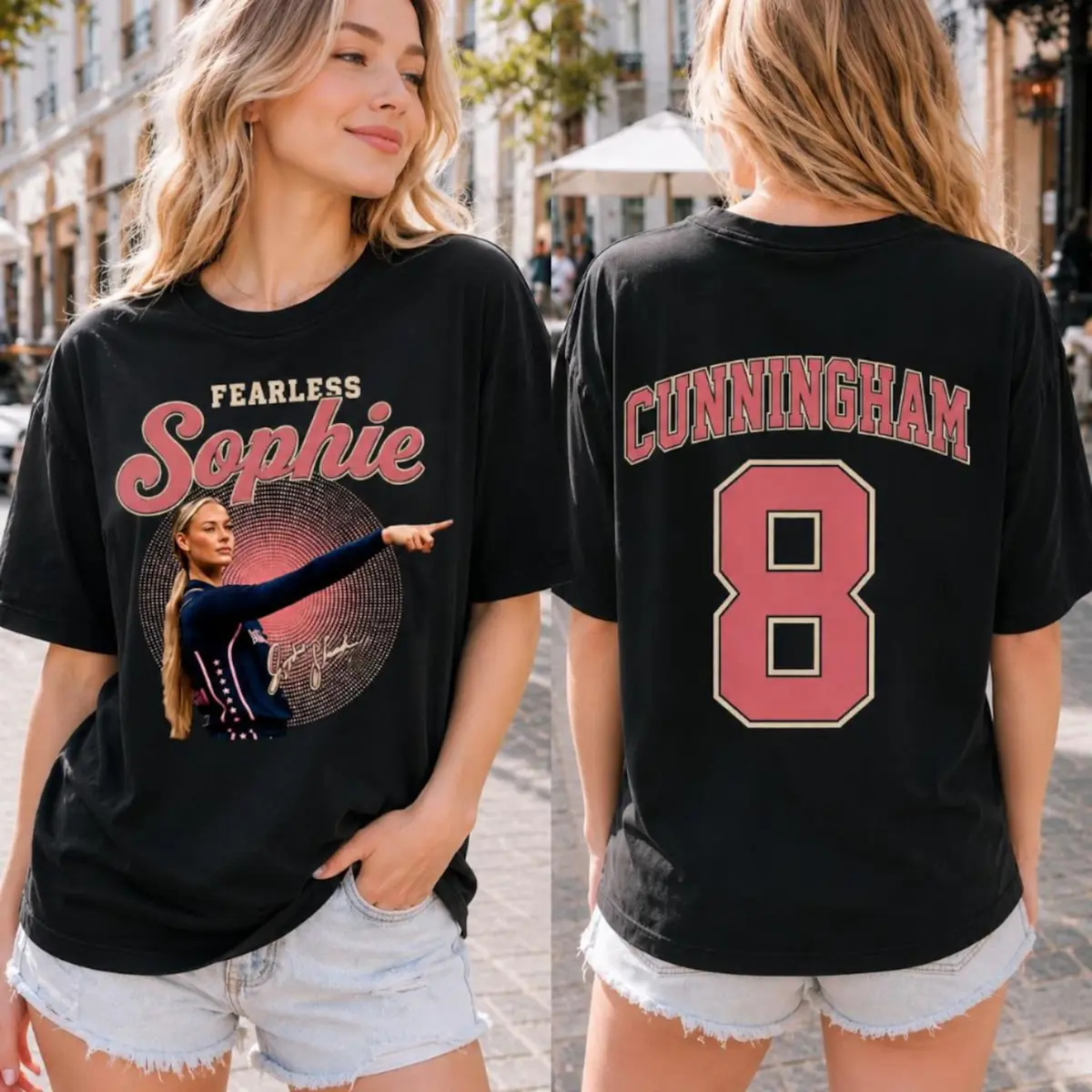 Youth & Adult Sophie Cunningham 8 Women Basketball Vintage T Shirt
