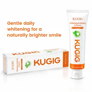 KUGIG Fluoride Free Oral Care Toothpaste, Soothing Formula Relieves Tooth Sensitivity, Brightens Teeth, Optimizes Gum Health & Refreshes Oral Odor