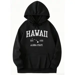 Vintage Sports Design Hoodie – Hawaii Hawaiian Islands Long Sleeve Edition