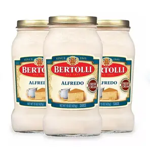 Bertolli Alfredo Sauce 15 oz, 3 Pack with Aged Parmesan Cheese - Ideal for Authentic Italian Dishes