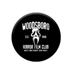 Halloween Horror Ghost Face Button Pin