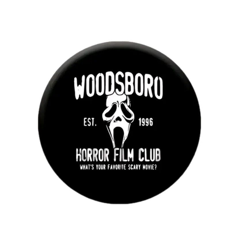 Halloween Horror Ghost Face Button Pin