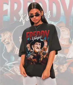 [Sale off up to 50%] Unisex Freddy Krueger Graphic Tee, Horror Shirt
