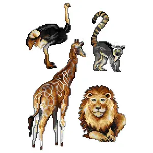 "Exotic Animals" 174CS Counted Cross-Stitch Kit