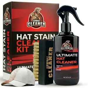 Hat Cleaning Kit – Foam Cleaner & Soft Brush for Baseball Caps, Cowboy Hats, Snapbacks & Stain Remover.