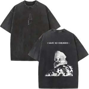 Vinland Saga Vintage Washed Graphic Tee | Double Printed Heavyweight Cotton Oversized Anime Streetwear T-Shirt | Y2K Manga Apparel Fan Gift
