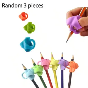 Three-Finger Pen Grip Corrector, Student Posture Correction Tool, Writing Practice Aid, Essential for Improving Handwriting Skills