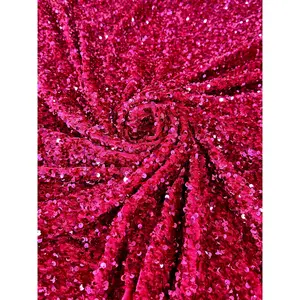 Fuchsia Sequin on Velvet