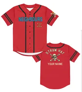 One1piece live action - Personalized Baseball Jersey Strawhat Neighbors For all ages Custom Name