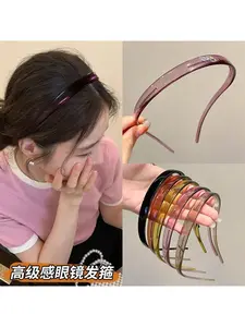 Simple pressure hair non-slip headband women's glasses thin face wash headband go out versatile hair bundle new headgear