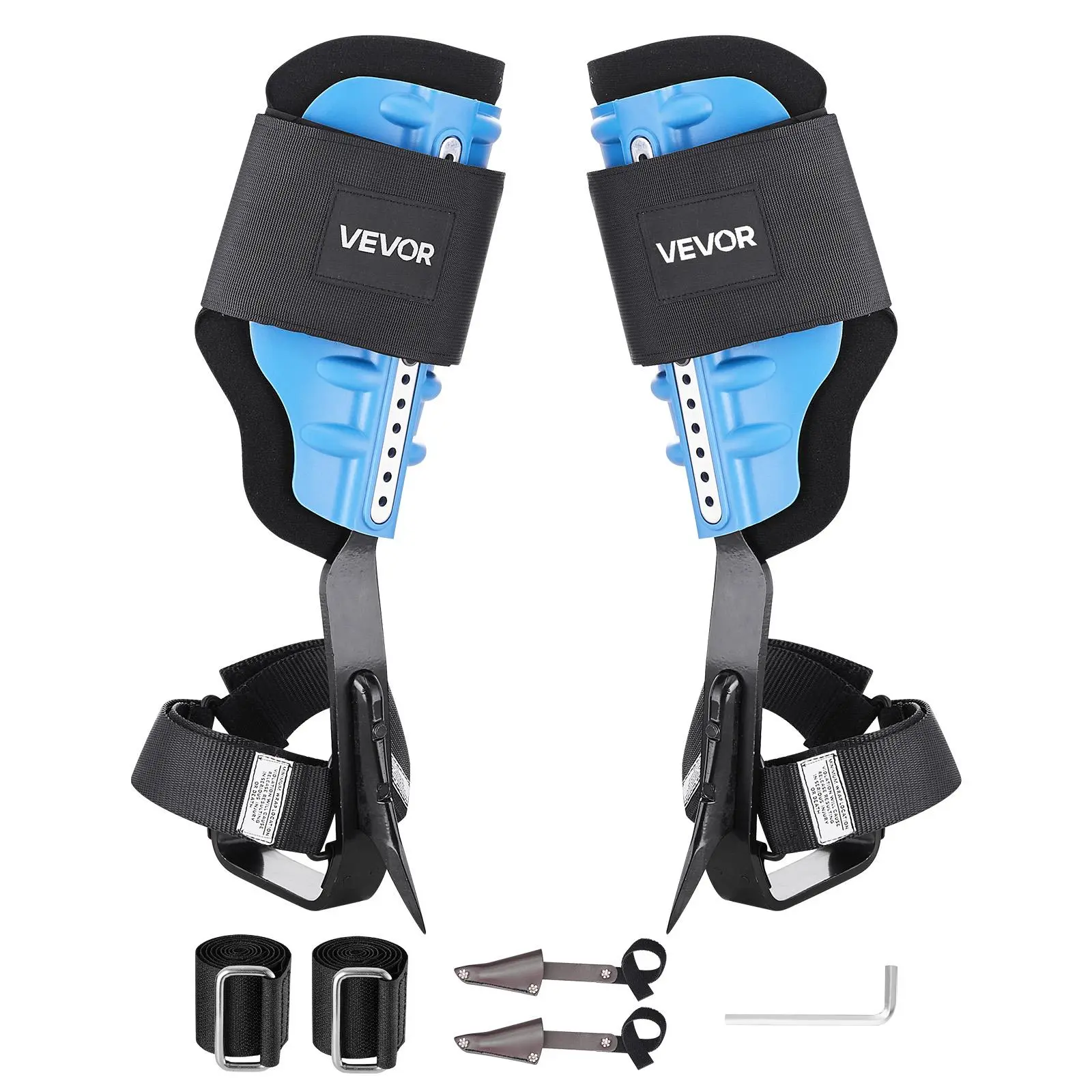 【SummerFinds】VEVOR Tree Climbing Spikes, Height-Adjustable Tree Climbing Gear with Straps & Padding Cushion, 350 lbs Load Capacity, Heavy Duty Steel Climb Spurs Arborist Equipment for Fruit Picking Hunting