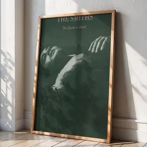 The Smiths The Queen Is Dead Album Inspired Poster, Vintage Retro Indie Rock Music Wall Art (Unframed / Print Only)