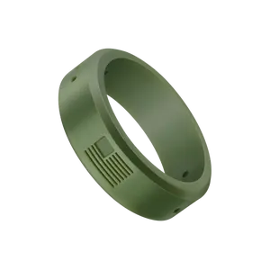 TUFF Olive Green Silicone Ring - Safe Functional Alternative to Metal Band for Gym Workouts and Daily Wear