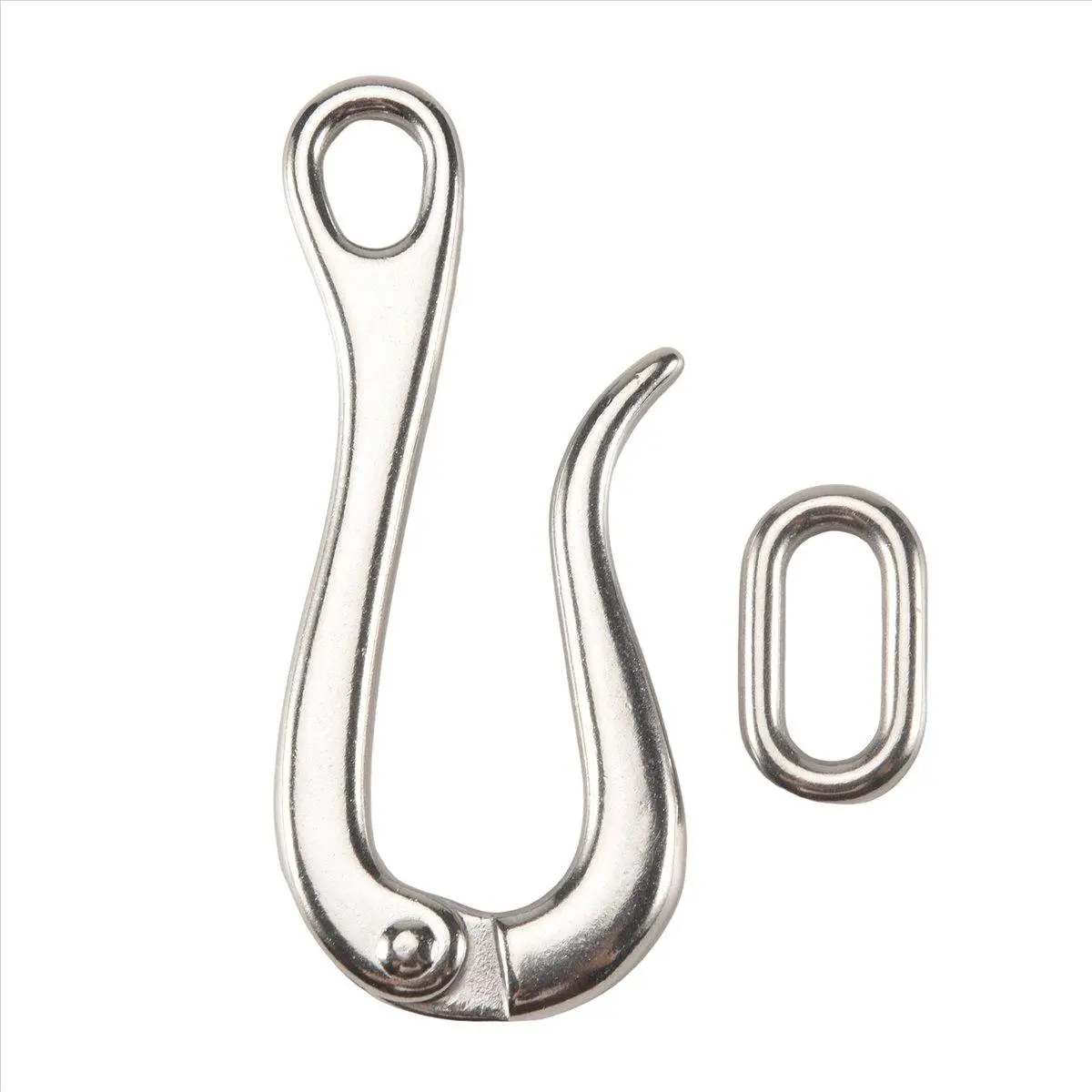 100mm Pelican Hook & Eye with Quick Release Link Stainless Steel 316 Marine Boat Hardware