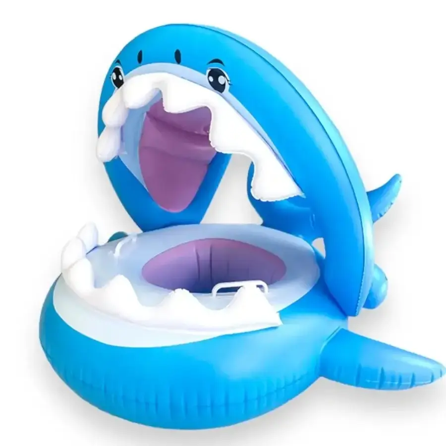 Swimming Ring, Cute Kiddie Inflatable Swimming Circle, Thickened Inflatable Pool Float with Sunshade for Beach Floaties, Inflatable Floats, Inflatable Pool Floaters, Pool Inflatables