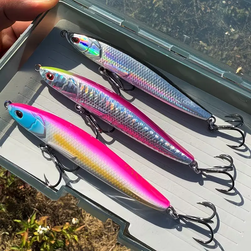 3-Piece Set Colorful Sinking Minnow Fish Lure 20g Fast Catch Sea Fishing Bait, High-Quality Artificial Fishing Gear - TikTok Shop 3-Piece Set Colorful Sinking Minnow Fish Lure 20g Fast Catch Sea Fishing Bait, High-Quality Artificial Fishing Gear - TikTok Shop