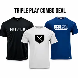 Mens 3 Baseball Shirts Combo Deal | Road to the Bigs