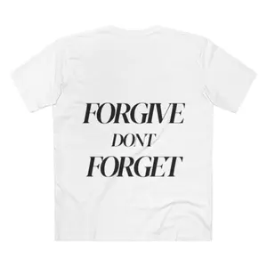 Elevate Your Casual Wardrobe with This Stylish Adult Tee Forgive Don't Forget Bold Statement Design Comfortable Relaxed Fit Perfect for Everyday Wear