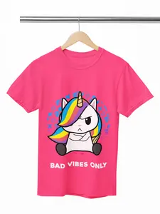 Bad Vibes Only Shirt – Grumpy Anime Unicorn Unisex Tee | Funny Sarcastic Aesthetic T-Shirt | Moody Kawaii Graphic Top | Trendy Alt Humor Gift | Ultra-Soft Comfort | Lightweight Design | Breathable Fabric | Perfect for Meme Enthusiasts