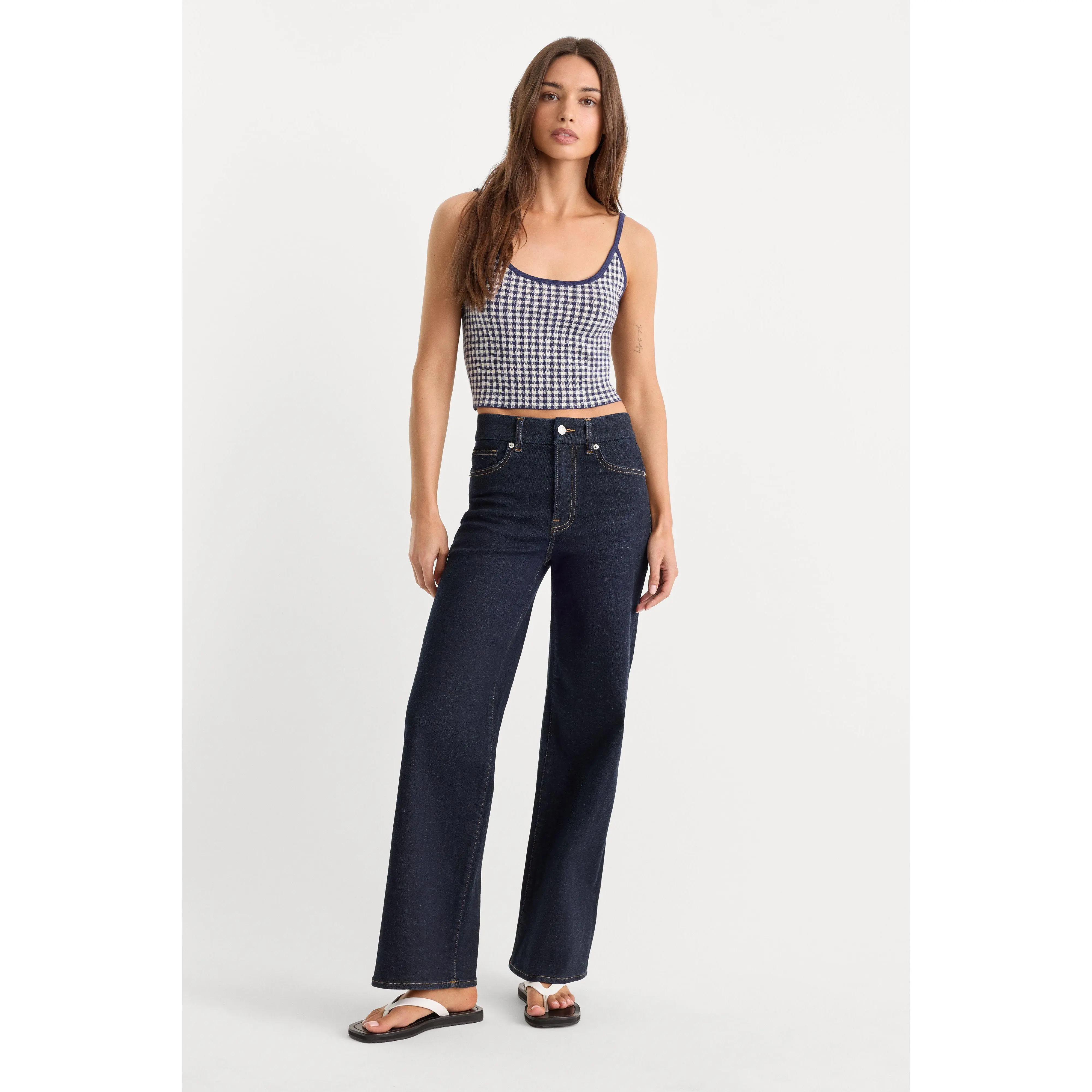 ALWAYS FITS SLIM PALAZZO JEANS | DENETHIC BLUE