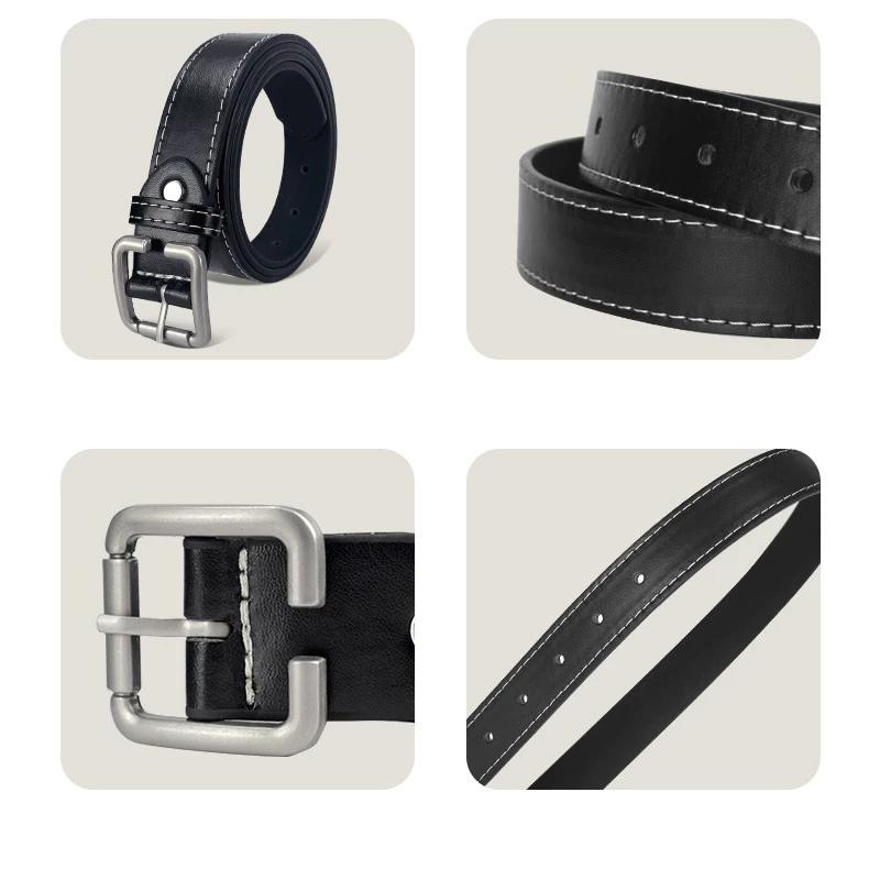 Unisex Ulzzang Belt – Stylish C-Shaped Buckle, Slim 2.8cm Width – TL28, Available in Black and Brown, Elegant & Youthful Style Unisex Ulzzang Belt – Stylish C-Shaped Buckle, Slim 2.8cm Width – TL28, Available in Black and Brown, Elegant & Youthful Style