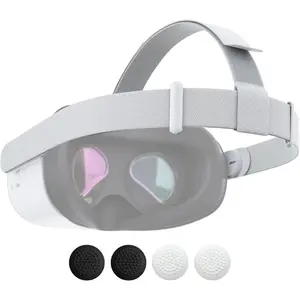 P-PDT011  Original Head Strap for Oculus Quest 2, Replacement Head Strap for Meta Quest 2, VR Accessories with 2 Pair Thumb Grip Caps,for Oculus Quest 2,Compatible with Meta Quest 2