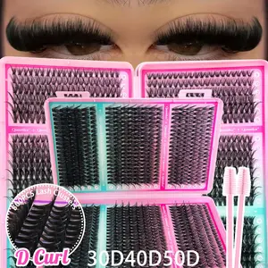 Handmade 800pcs Cluster False Eyelash Set, Individual Lash Clusters, Soft Durable Design, Suitable for Daily Use, Natural, Voluminous Makeup Effect, Perfect for Enhancing Lash and Creating Looks for Different Occasions, Mother's Day Gift