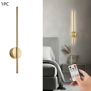 Simple LED Wall Lamp, Luxury Home Decor Light, Rechargeable USB LED Light, Adjustable Brightness, Adjustable Lights, Lighting Modes Adjustable, Remote Control, Ideal for Bedroom Living Room Study Hallway