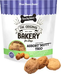 Assort"Mutt" Trio, 48oz – Delicious Dog Treats With Oats, Apple, Peanut Butter & Vanilla, Premium Dog Training Treats, Puppy Treats