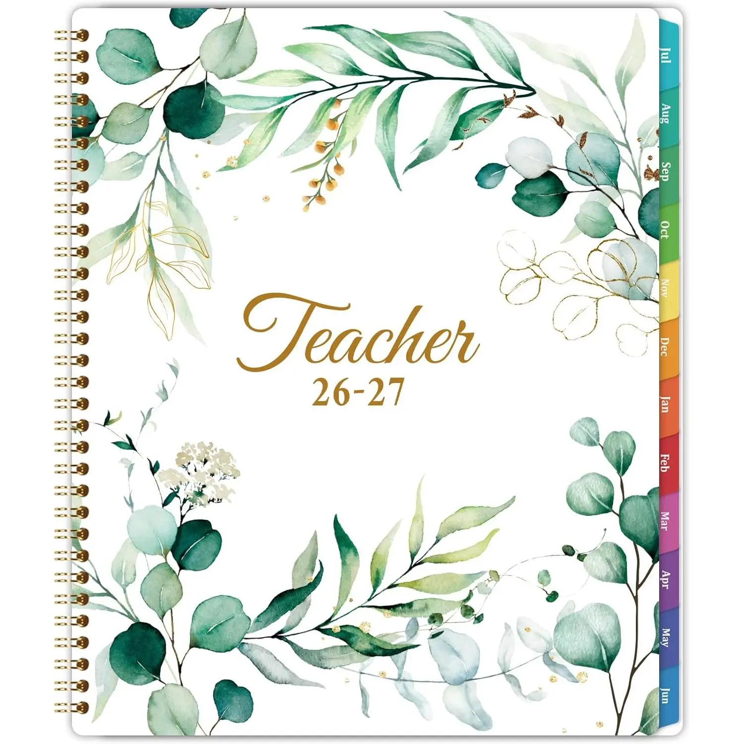 Teacher Planner 2026-2027 - 2026-2027 Lesson Planner, JUL. 2026 - JUN. 2027, 11'' x 8.3'', Weekly and Monthly Homeschool planning for Teachers in Academic Year with Monthly Tabs, Quotes,  Thick Paper