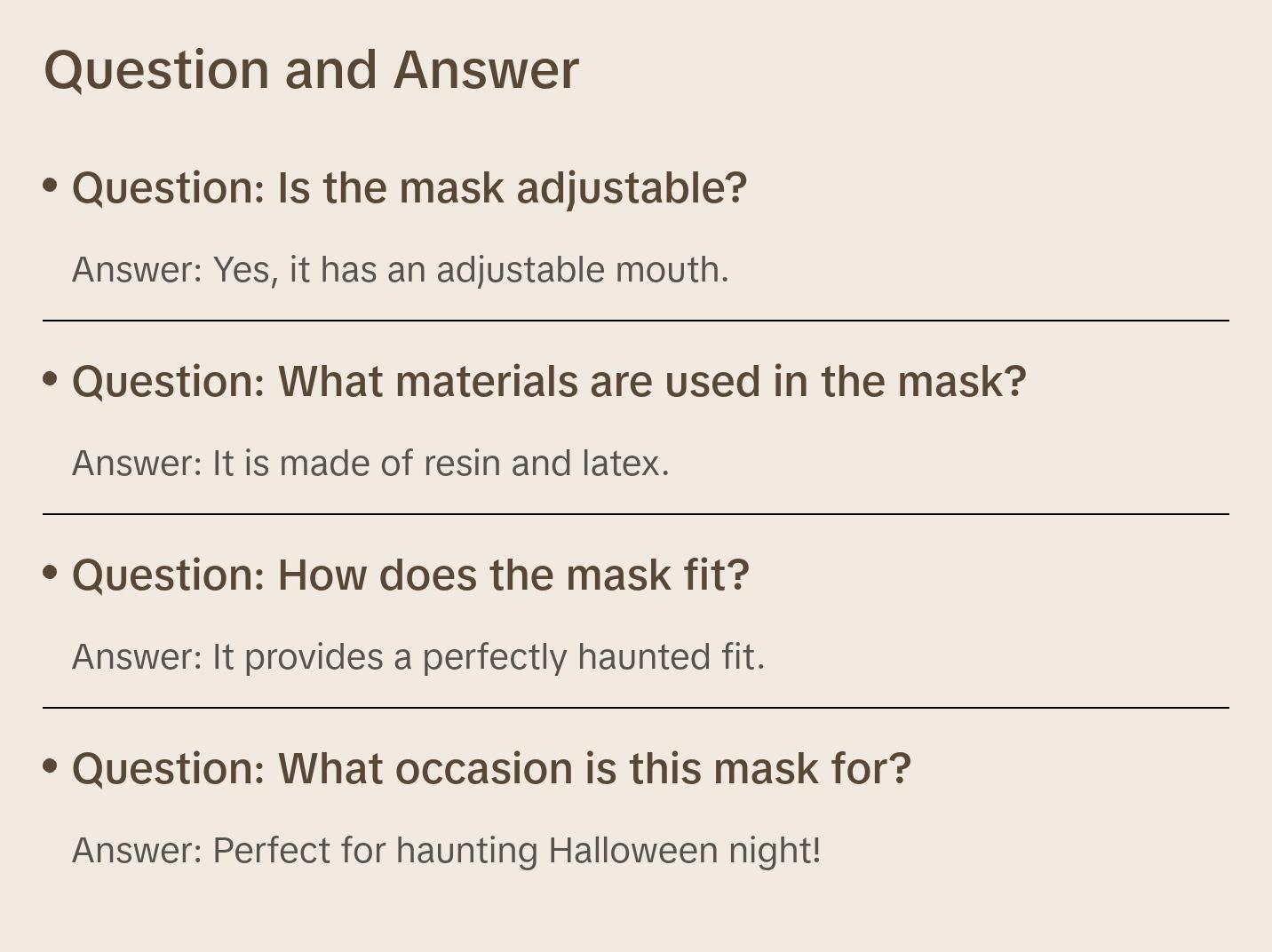 Cat Demon Skull Mask