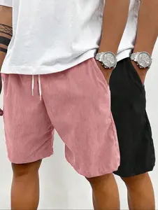 Mens Corduroy Texture Casual Shorts, Old Money Aesthetic Summer Shorts with Drawstring, Soft Breathable Beach Shorts for Men 2026