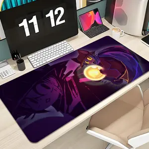 Niko Oneshot Mouse Pad Design XXL 1000×500mm 900×400mm 800×400mm 600x300mm Large Gaming Mouse Pad - Extended, Thick, Non-Slip Rubber Base Desk Mat with Precision Stitched Edges - Washable Large Desk Pad Anime Mousepad
