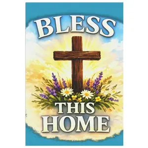 Bless This Home Garden Flag | Christian Inspirational Yard Flag