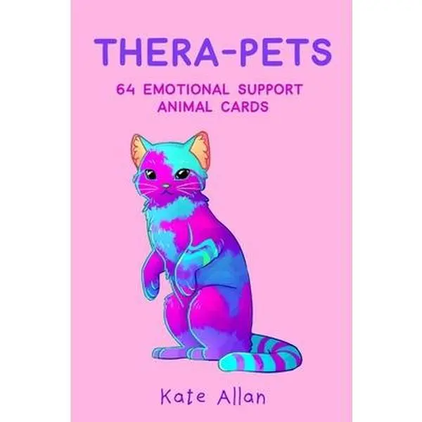 Thera-Pets: 64 Emotional Support Animal Cards (Affirmations Cards for Anxiety, Art Therapy, Card Games) -- Kate Allan, Cards