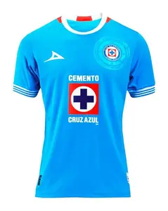 25-26 Cruz Azul Home Kit Soccer Jersey, LIGA MX Official Style Football Shirt, Blue Team Fan Jersey, Breathable Athletic Sportswear, Gift for Soccer Lovers