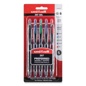 Uni-Ball SAN261221 Signo 207 Gel Pen, Medium - Assorted Ink