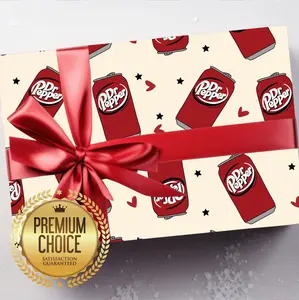 Dr. Pepper Wrapping Paper | Fun and Quirky Soda Can Gift Wrap for Beverage Lovers and Fans