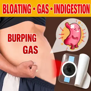 Relieves stomach coldness; helps with various gastrointestinal discomforts; warms the stomach; relieves stomach bloating; alleviates stomach pain; warming patch for stomach care; stomach patch