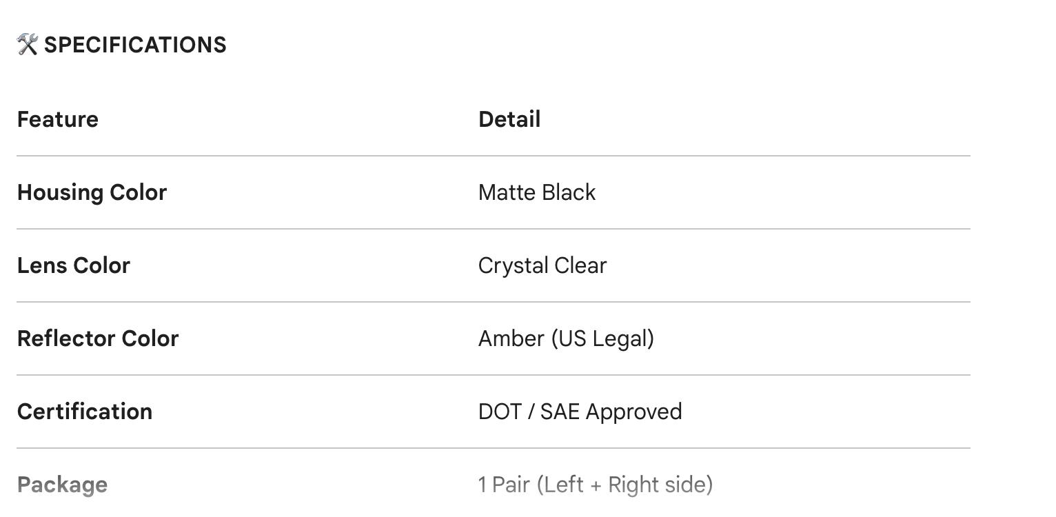 For 2007-2014 Chevy Tahoe Suburban Avalanche Headlight Assembly, Black Housing Amber Reflector, OE Style Replacement, Plug & Play (Left + Right Pair)