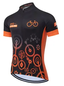 BIKE Cycling jersey Men's Cycling Shirt Summer Short Sleeve Quick-dry MTB bike Ropa Ciclismo Hombre Breathable Sport Wear Sports Jersey Athletic Tops
